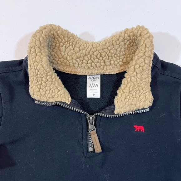 Carter’s Boy Sweater - Size 7 - Boys Clothes Size 7 - Christmas Sweater -Holiday - Picture 3 of 3